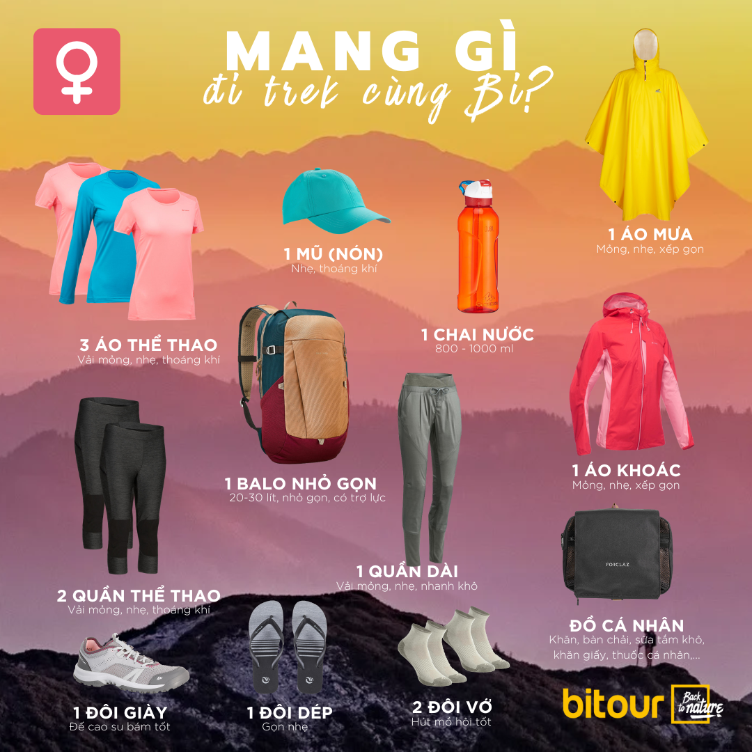 Chuẩn bị cho chuyến trekking